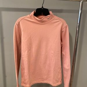 Nike Fit Dry Fleece Mock Neck Long Sleeve Top – Peach – Women’s XL